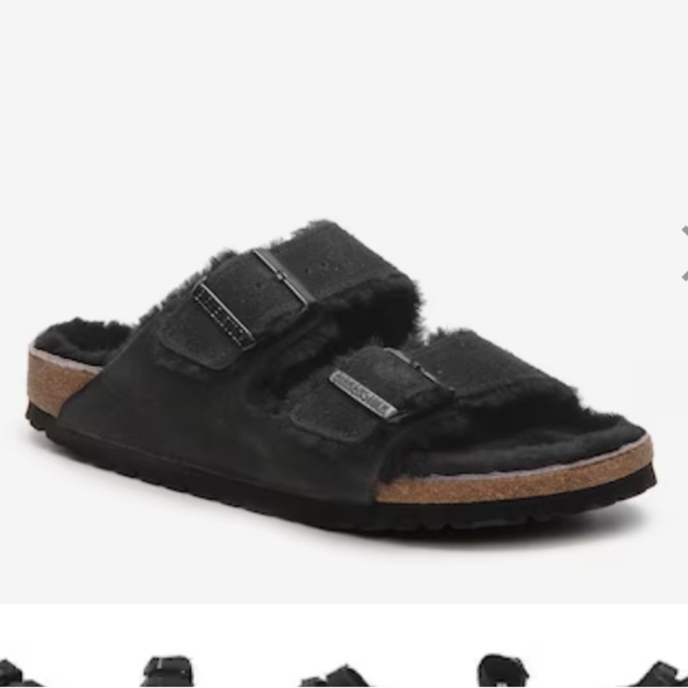 Birkenstock shearling sandals